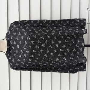 NWT LOFT Bow Print Back Tie Blouse | Loft Bow Blouse
